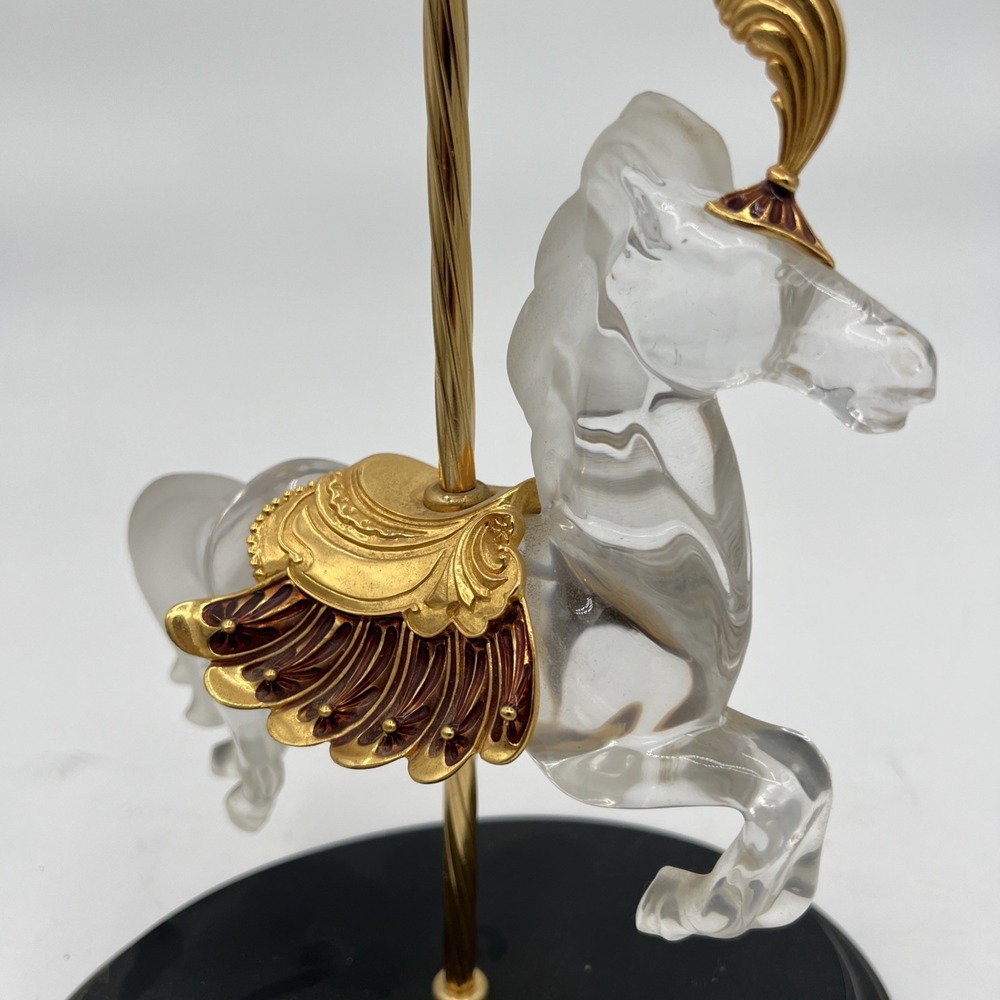 Crystal Majesty By William Dentzel III The Franklin Mint Carousel Horse Germany - Picture 2 of 11